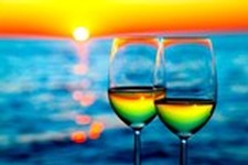 The Black Dog Beach Music Festival 2017 wine glass sunrise