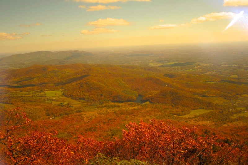 Spectacular long range vistas all along the Blue Ridge Parkway