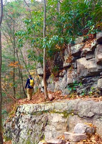 Hiking along the Blue Ridge Parkway