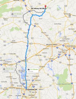 Directions To Interstate 77 Chateau Morrisette - Visit - Directions From Charlotte, Nc
