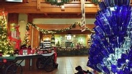 tasting room lobby bottle tree