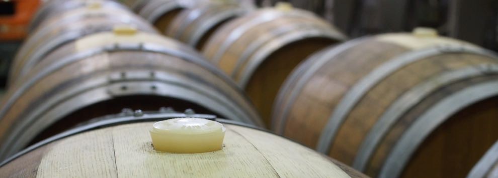 Chateau Morrisette barrell room