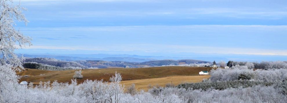 Chateau Morrisette winter snow overlook